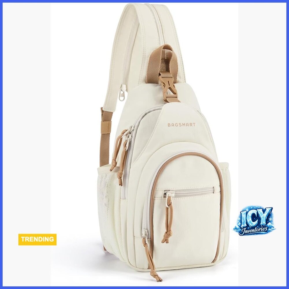 Polyester Crossbody Sling Bag with Anti-Theft Pockets